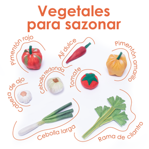 MINI Kit de vegetales sazonadores en tela - Tinela