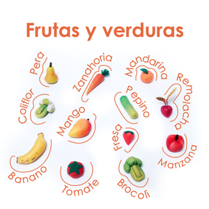 Kit de frutas y verduras en tela - Tinela