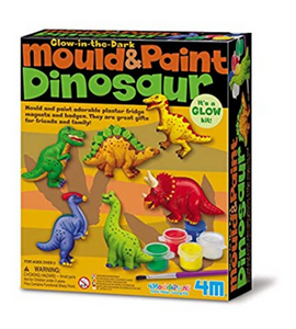 Moldea y pinta Set Dinosaurios - 4M