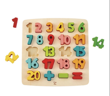 Cargar imagen en el visor de la galería, Rompecabezas números y matemáticas (Chunky number puzzle) - Hape
