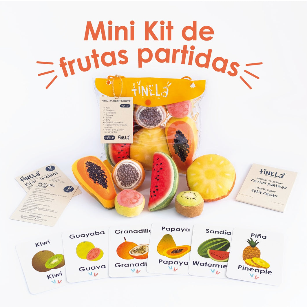 MINI Kit de frutas partidas en tela - Tinela