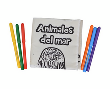 Cargar imagen en el visor de la galería, Libro de tela Coloreable Mis primeros animales  - Weekids
