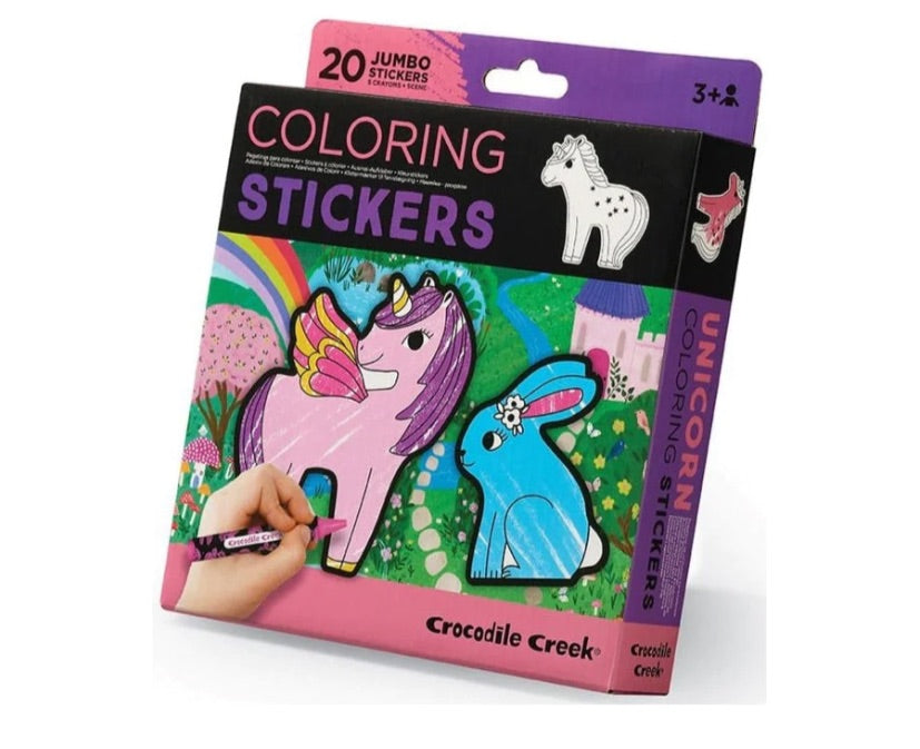 Stickers para colorear - Crocodrile Creek