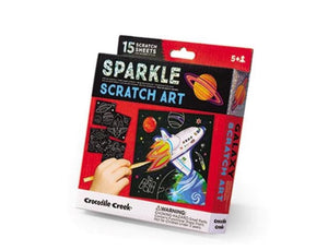 Sparkle scratch art - Crocodrile Creek