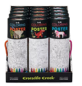 Colorea un póster con crayolas - Cocodrile Creek