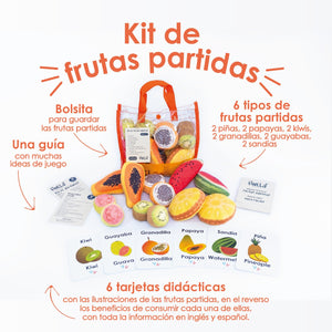 Kit de frutas partidas - Tinela
