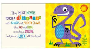 Libro de texturas , Never Touch a Dinosaur. Make Believe